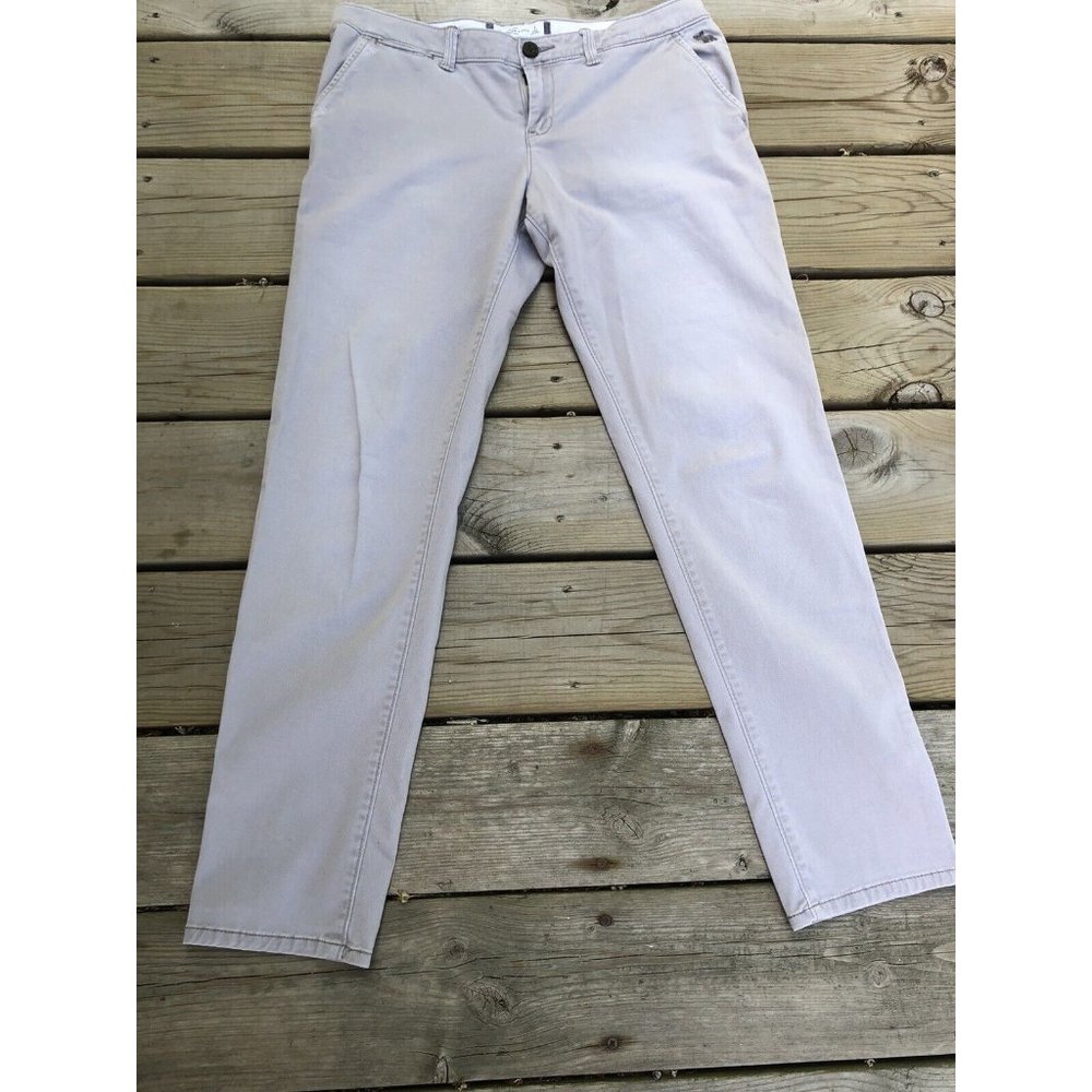 Abercrombie Fitch Womens Jeans Light Gray Perfect Stretch New York